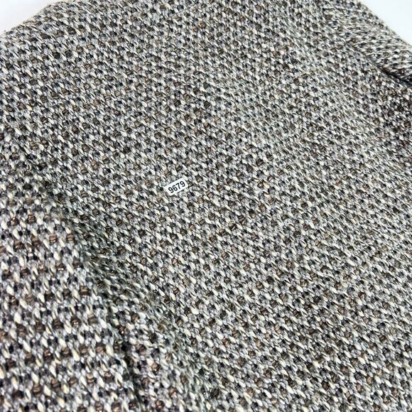 Eileen Fisher Sweater Womens PM Brown Cropped Knit Wool Alpaca Snap Front - Picture 10 of 12